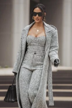 Lt. Grey All You Need Tweed Corset -Lady Clothing Store ITSALIFESTYLE2022 29