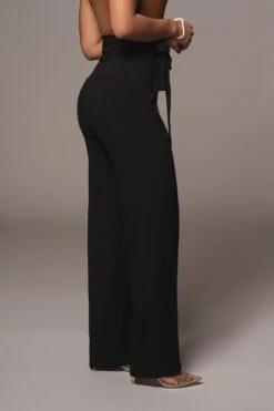 Black Safiya Wide Leg Pants -Lady Clothing Store JAN262021 40
