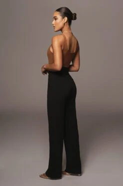 Black Safiya Wide Leg Pants -Lady Clothing Store JAN262021 42