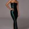 Green Bianca Snakeskin Slit Dress -Lady Clothing Store JLUXLABEL PRODUCT MAR172020 1767