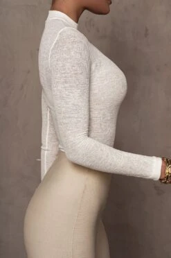 White Kimber High Neck Bodysuit -Lady Clothing Store JLUXLABEL2023 e75fb39f b340 4ddf ad93 b00fe874dbee