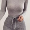 Grey Kimber High Neck Bodysuit