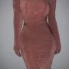 Mauve Kara Mock Neck Dress -Lady Clothing Store JLUXLABELNOV 26