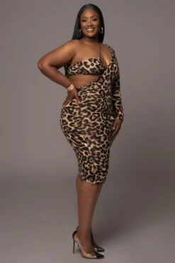 Leopard Rule Breaker Dress -Lady Clothing Store JLUXWOMAN2023 31