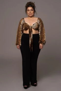 Tiger Behati Front Tie Top -Lady Clothing Store JLUXWOMAN2023 60