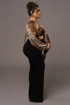 Tiger Behati Front Tie Top -Lady Clothing Store JLUXWOMAN2023 61