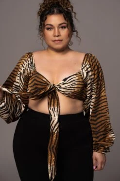 Tiger Behati Front Tie Top -Lady Clothing Store JLUXWOMAN2023 64