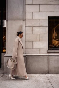 Sand Chelsie Longline Coat -Lady Clothing Store LIFESTYLE JAN22023 32