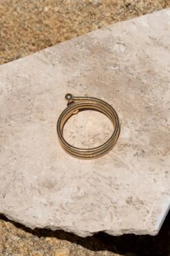 Gold Dyani Stacked Bracelet