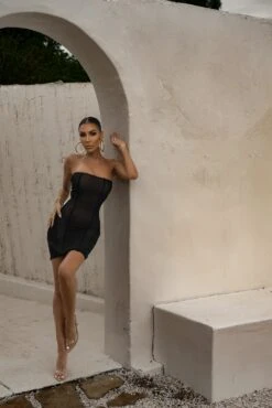 Noir Unapologetic Mini Dress -Lady Clothing Store LOVEISHERNAME 113