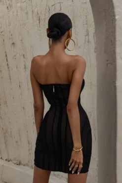 Noir Unapologetic Mini Dress -Lady Clothing Store LOVEISHERNAME 21