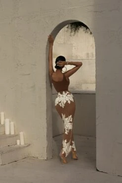 White Edena Embroidered Midi Skirt 35 White Edena Embroidered Midi Skirt -Lady Clothing Store LOVEISHERNAME 8