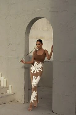 White Edena Embroidered Midi Skirt 27 White Edena Embroidered Midi Skirt -Lady Clothing Store LOVEISHERNAME 86