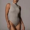 Jluxbasix Grey Ciela High Neck Bodysuit 2 Jluxbasix Grey Ciela High Neck Bodysuit -Lady Clothing Store PRODUCT 8 4 20 1100