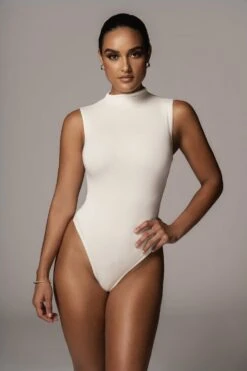 Jluxbasix Ivory Ciela High Neck Bodysuit -Lady Clothing Store PRODUCT 8 4 20 1394