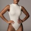 Jluxbasix Ivory Ciela High Neck Bodysuit -Lady Clothing Store PRODUCT 8 4 20 1411
