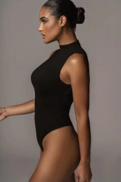 Jluxbasix Black Ciela High Neck Bodysuit -Lady Clothing Store PRODUCT 8 4 20 704