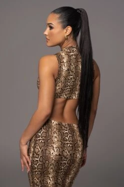 Snakeskin Dynasty Cutout Midi Dress 16 Snakeskin Dynasty Cutout Midi Dress -Lady Clothing Store PRODUCT APR112023 129