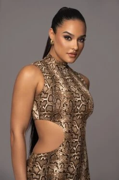 Snakeskin Dynasty Cutout Midi Dress 17 Snakeskin Dynasty Cutout Midi Dress -Lady Clothing Store PRODUCT APR112023 131