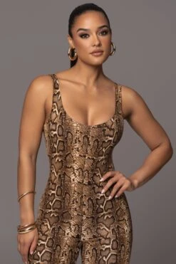 Snakeskin Wild Ones Tank Jumpsuit -Lady Clothing Store PRODUCT APR112023 17