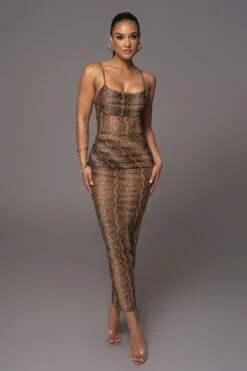 Snakeskin Make An Entrance Cowl Neck Dress 11 Snakeskin Make An Entrance Cowl Neck Dress -Lady Clothing Store PRODUCT APR112023 36