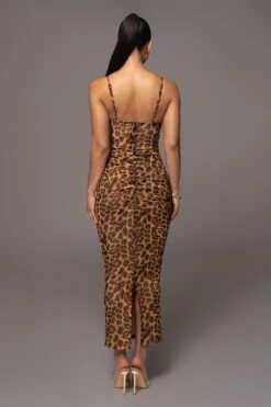 Leopard Make An Entrance Cowl Neck Dress -Lady Clothing Store PRODUCT APR112023 45
