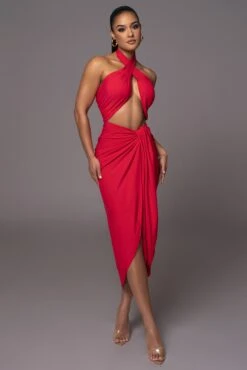 Red Sahara Dress -Lady Clothing Store PRODUCT APR112023 ASAP 1