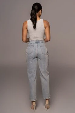 Grey Buttoned Ribbed Tank -Lady Clothing Store PRODUCT APR152022 238