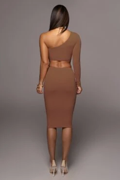 Pecan Yours Truly Midi Dress -Lady Clothing Store PRODUCT AUG 10 2022 53 PECAN