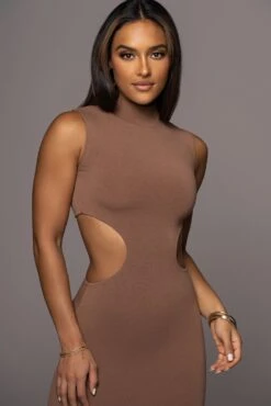 Pecan Til Sunrise Midi Dress -Lady Clothing Store PRODUCT AUG102022 105