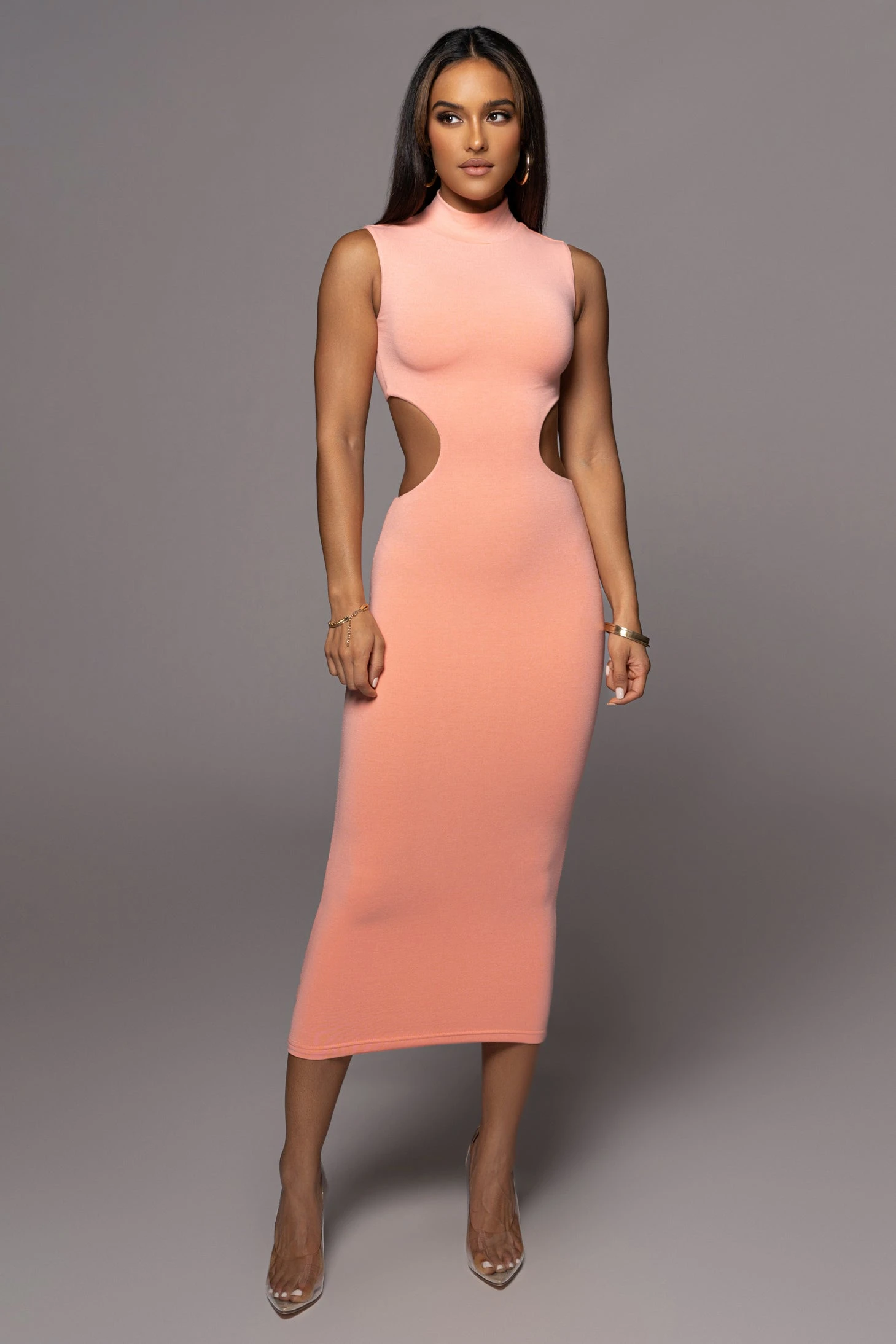 Peach Til Sunrise Midi Dress 3 Peach Til Sunrise Midi Dress