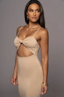 Beige Midnight Memories Midi Dress -Lady Clothing Store PRODUCT AUG102022 197