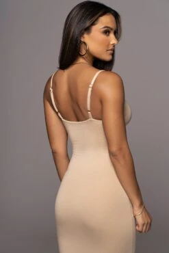 Beige Midnight Memories Midi Dress -Lady Clothing Store PRODUCT AUG102022 198