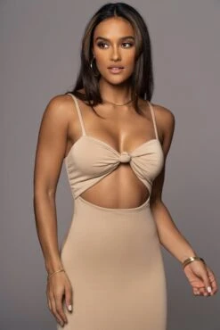 Beige Midnight Memories Midi Dress -Lady Clothing Store PRODUCT AUG102022 199