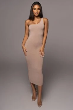 Beige Zuzanna Cutout Dress -Lady Clothing Store PRODUCT AUG102022 27