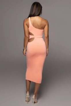 Peach Zuzanna Cutout Dress