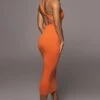 Orange Meara One Shoulder Dress -Lady Clothing Store PRODUCT AUG102022 4
