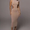 Beige Til Sunrise Midi Dress -Lady Clothing Store PRODUCT AUG102022 84