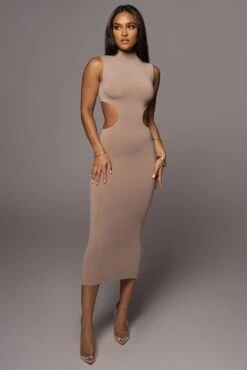Beige Til Sunrise Midi Dress 13 Beige Til Sunrise Midi Dress -Lady Clothing Store PRODUCT AUG102022 85