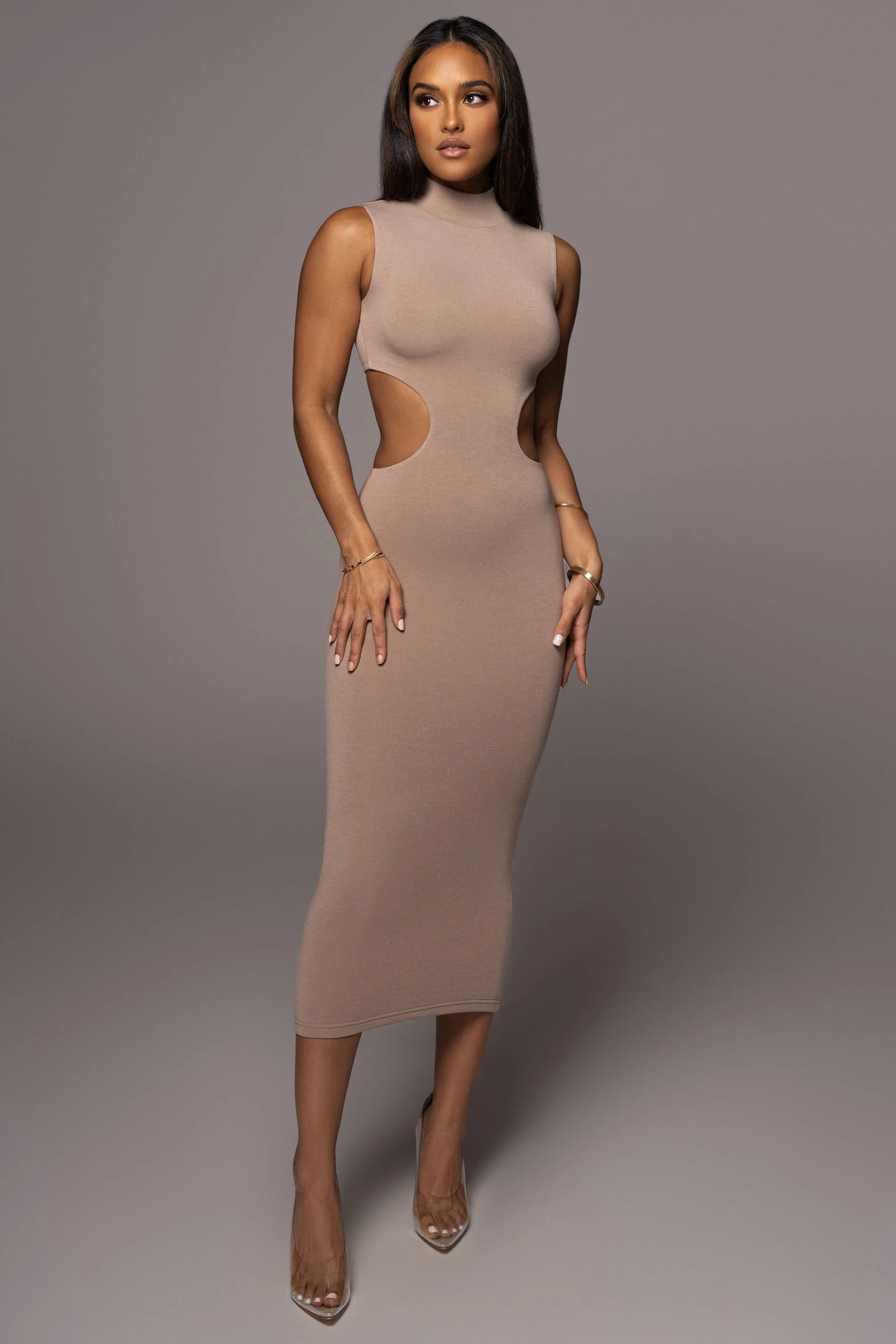 Beige Til Sunrise Midi Dress 5 Beige Til Sunrise Midi Dress - Image 3
