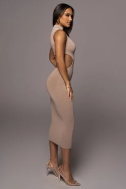 Beige Til Sunrise Midi Dress 16 Beige Til Sunrise Midi Dress -Lady Clothing Store PRODUCT AUG102022 86