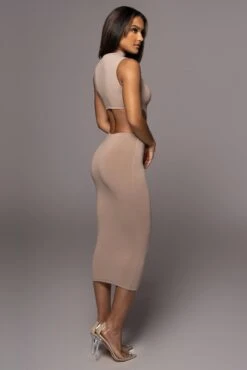 Beige Til Sunrise Midi Dress 17 Beige Til Sunrise Midi Dress -Lady Clothing Store PRODUCT AUG102022 87