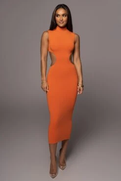 Orange Til Sunrise Midi Dress 15 Orange Til Sunrise Midi Dress -Lady Clothing Store PRODUCT AUG102022 92