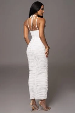 White Elite Mesh Maxi Dress -Lady Clothing Store PRODUCT AUG152023 ASAP 15