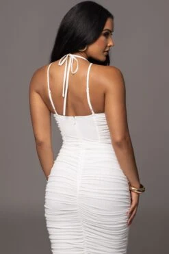 White Elite Mesh Maxi Dress -Lady Clothing Store PRODUCT AUG152023 ASAP 17