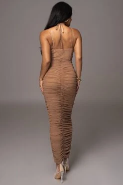 Tan Elite Mesh Maxi Dress -Lady Clothing Store PRODUCT AUG152023 ASAP 27