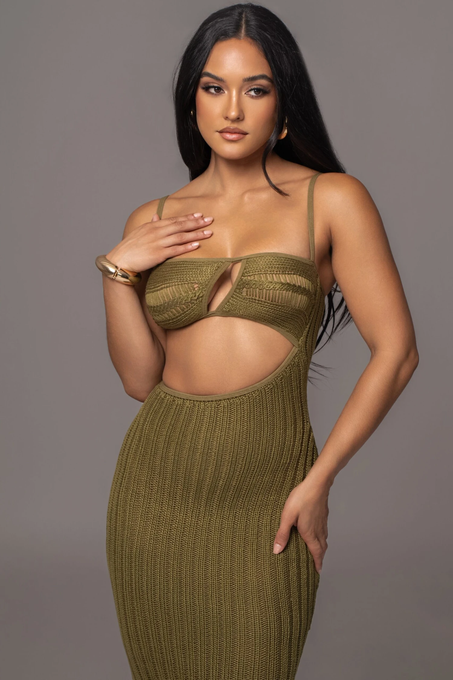 Olive Coastal Escape Dress 5 Olive Coastal Escape Dress - Image 3