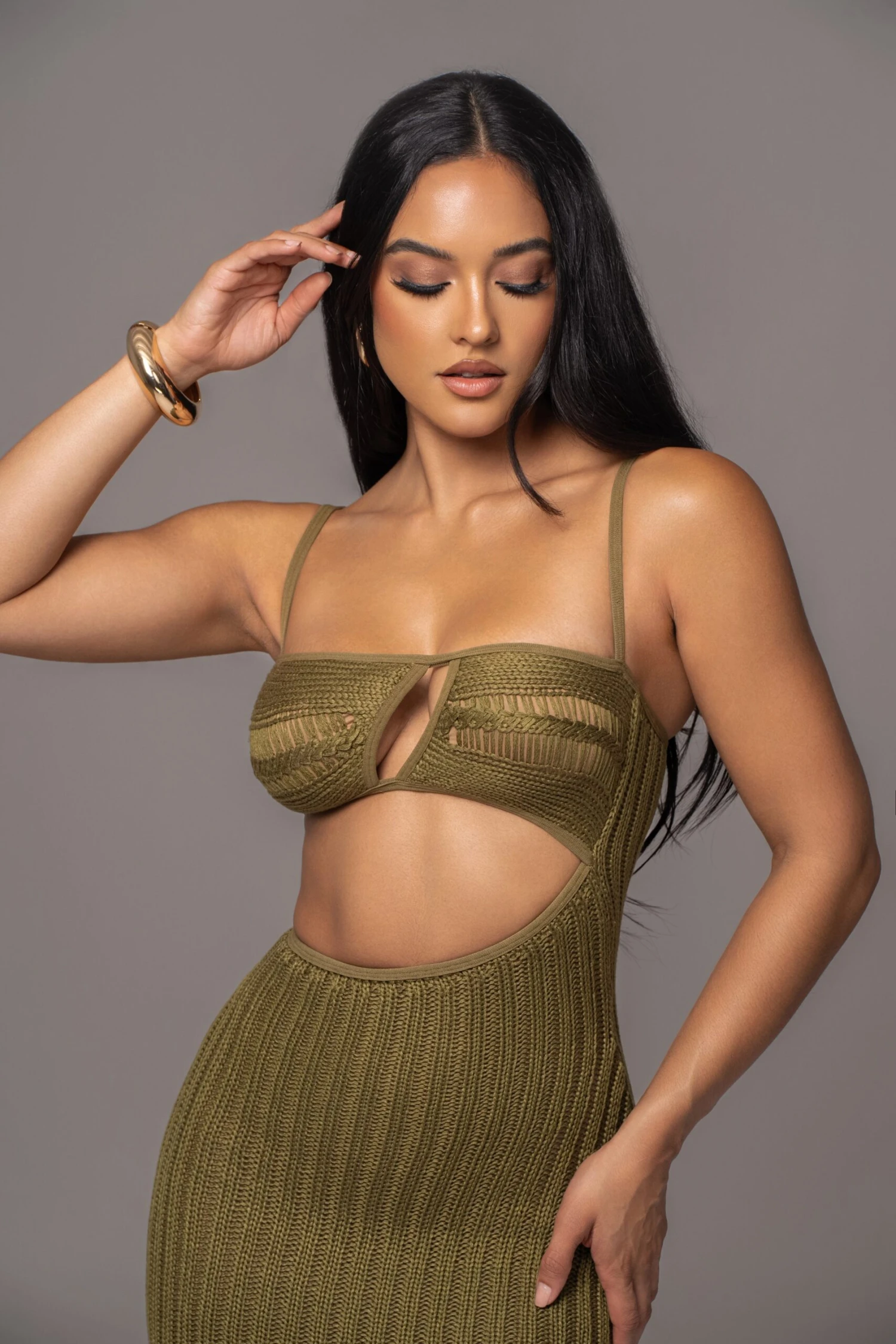 Olive Coastal Escape Dress 7 Olive Coastal Escape Dress - Image 5