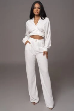 Ivory Thea Linen Pants -Lady Clothing Store PRODUCT AUG152023 AUGDROP2 35