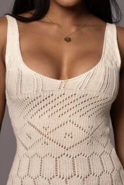 Cream Ballari Crochet Knit Maxi Dress -Lady Clothing Store PRODUCT AUG72023 ASAP 26